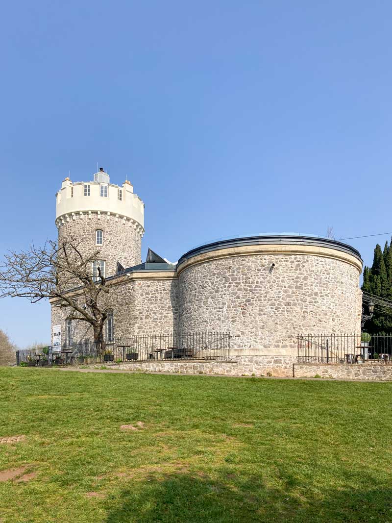 An exterior view of the grade 1 listed Clifton Observatory